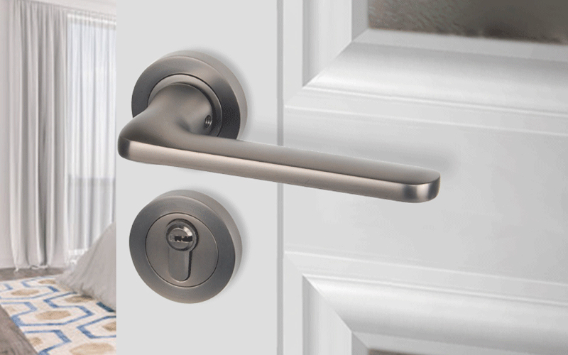 分体锁（室内门锁、房门锁、卧室门锁）怎么安装，门锁安装教程-梓德五金